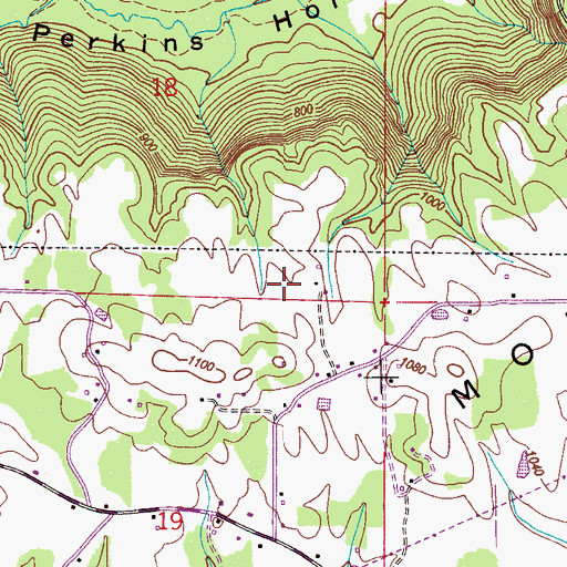 Topographic Map of Union Grove Division, AL