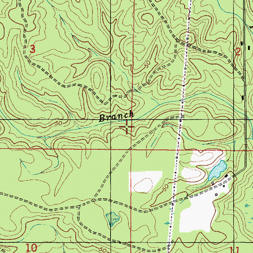 Topographic Map of Mount Vernon Division, AL