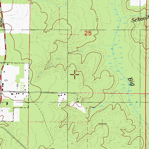 Topographic Map of Semmes Division, AL