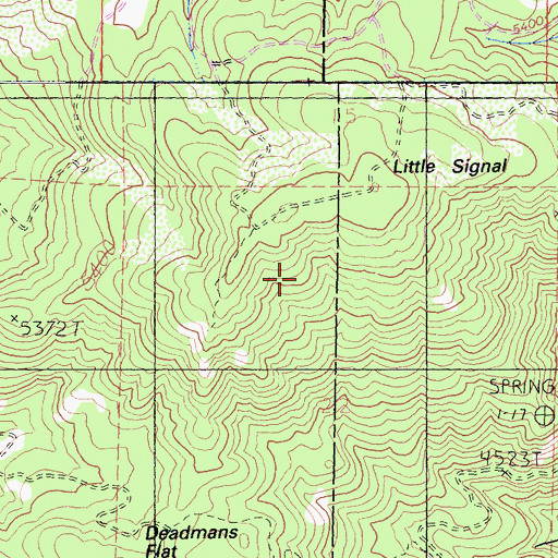 Topographic Map of Little Signal, CA