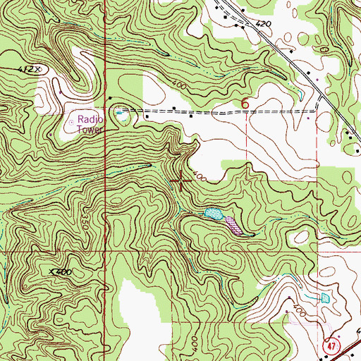 Topographic Map of Monroeville Division, AL