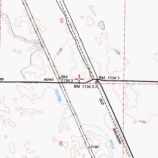 Topographic Map of Manzanar, CA