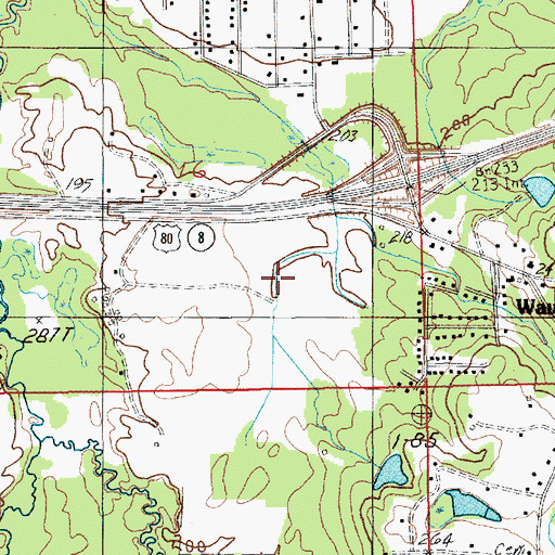 Topographic Map of Mount Meigs Division, AL