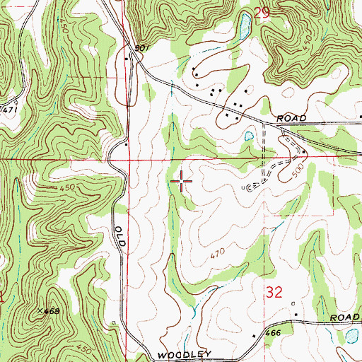 Topographic Map of Pine Level Division, AL