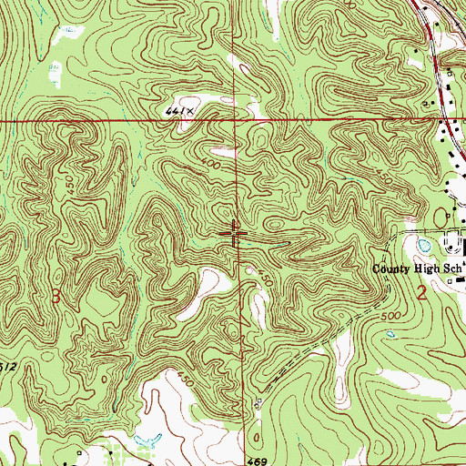 Topographic Map of Ramer Division, AL