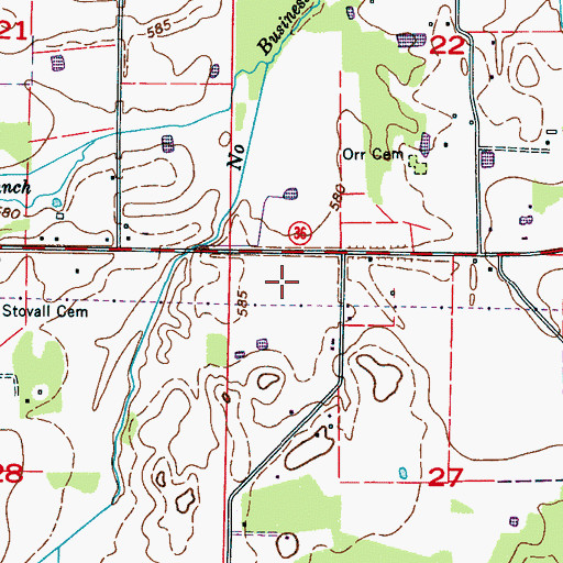 Topographic Map of Danville Division, AL