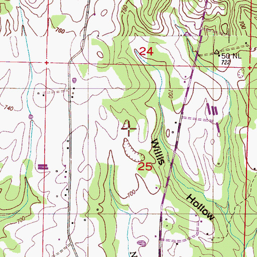 Topographic Map of Somerville Division, AL