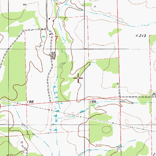 Topographic Map of Hamburg Division, AL
