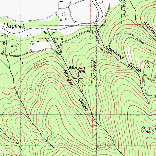 Topographic Map of Morgan Hill, CA