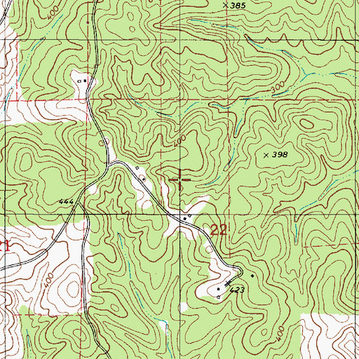 Topographic Map of Heiberger Division, AL