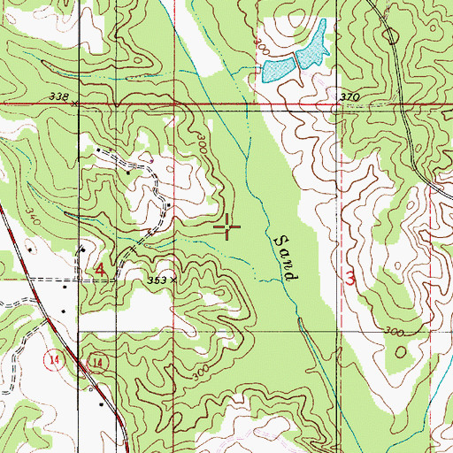 Topographic Map of Marion Division, AL
