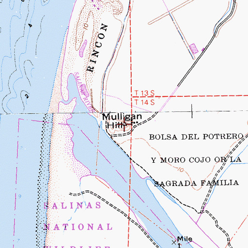 Topographic Map of Mulligan Hill, CA