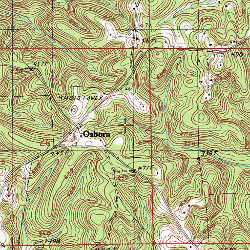 Topographic Map of Sprott Division, AL