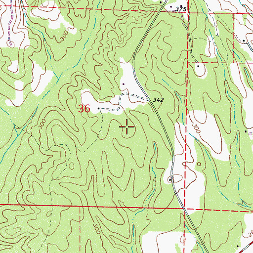Topographic Map of Carrollton Division, AL