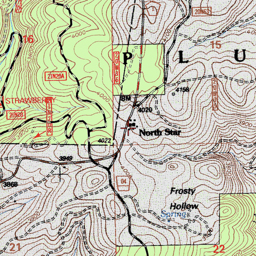 Topographic Map of North Star, CA