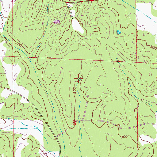 Topographic Map of Reform Division, AL