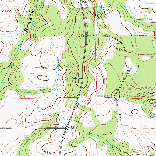 Topographic Map of Henderson-Spring Hill Division, AL