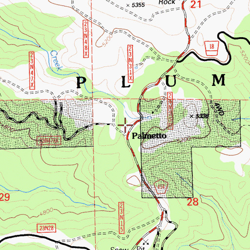 Topographic Map of Palmetto, CA