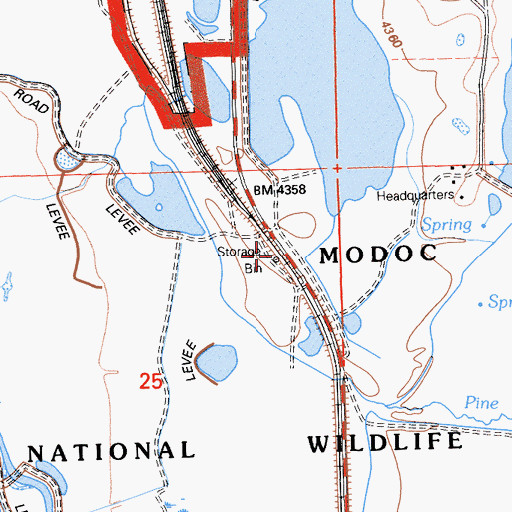 Topographic Map of Paola (historical), CA