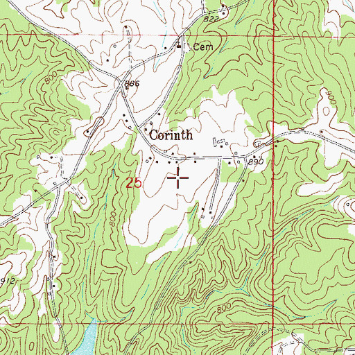 Topographic Map of Wadley Division, AL