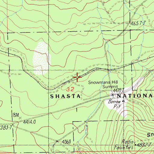 Topographic Map of Pierce, CA