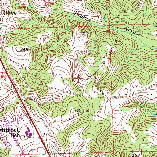 Topographic Map of Phenix City Division, AL