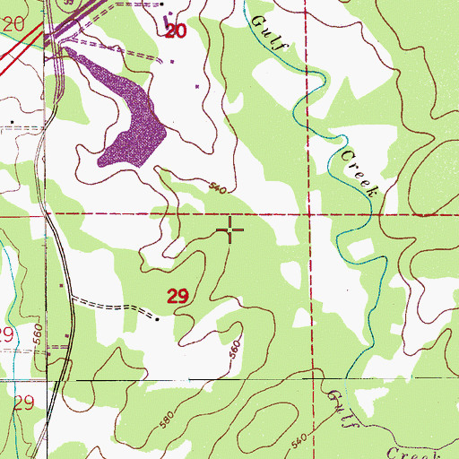 Topographic Map of Ashville Division, AL