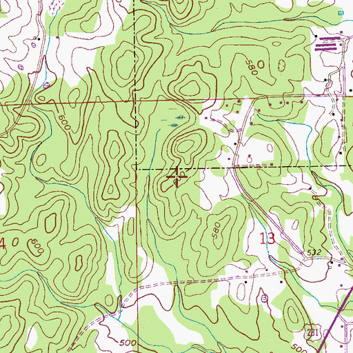Topographic Map of Pell City Division, AL