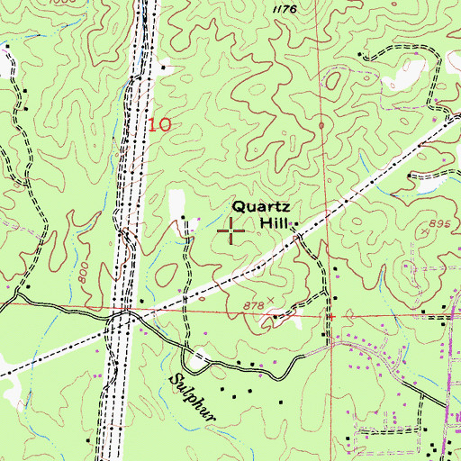 Topographic Map of Quartz Hill, CA