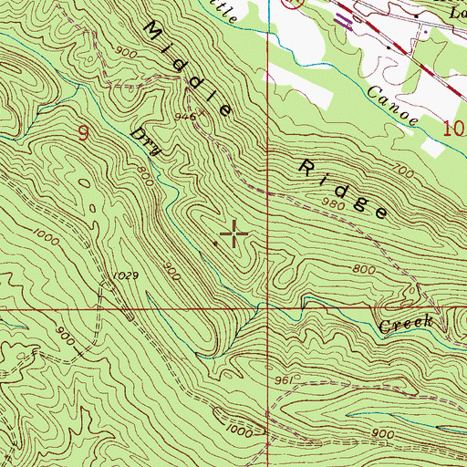 Topographic Map of Springville Division, AL