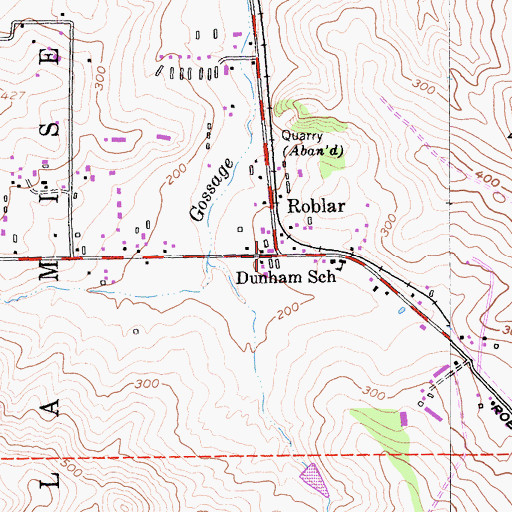 Topographic Map of Roblar, CA