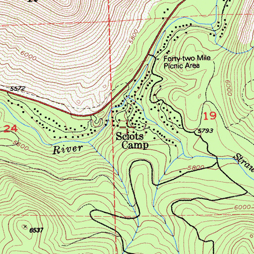 Topographic Map of Sciots Camp, CA