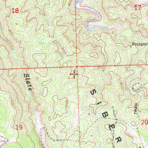 Topographic Map of Siberia, CA