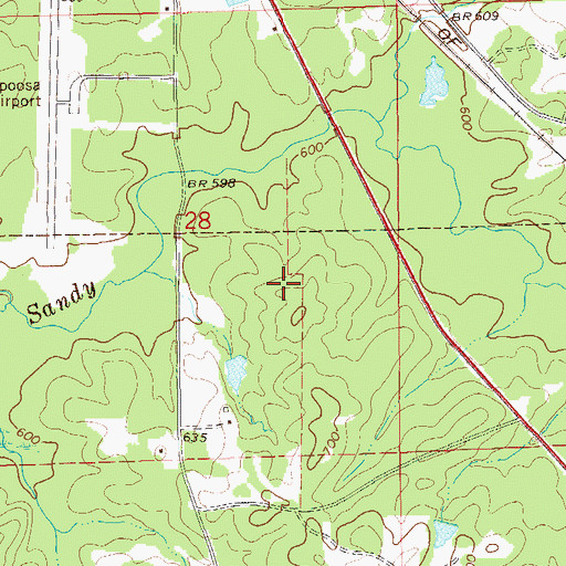 Topographic Map of Camp Hill Division, AL