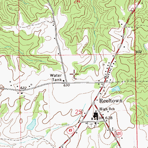 Topographic Map of Tallassee Division, AL
