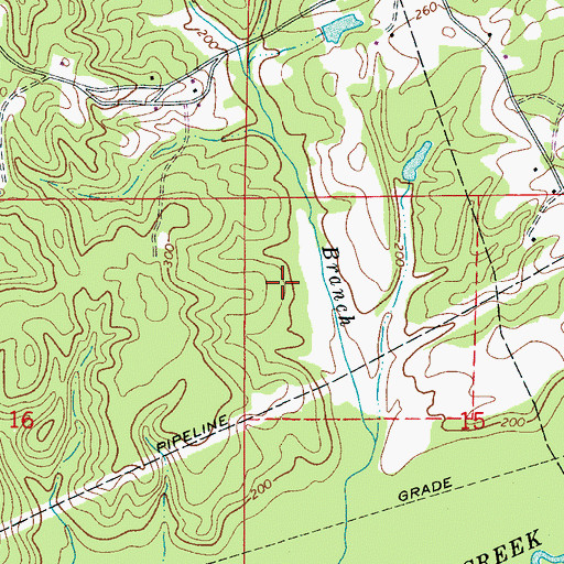 Topographic Map of Big Sandy-Duncanville Division, AL