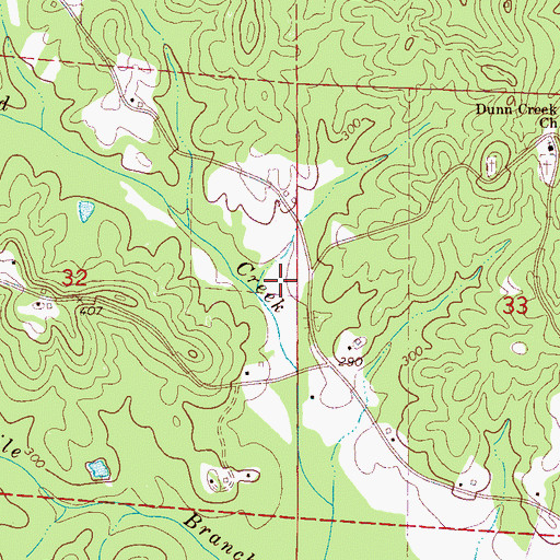 Topographic Map of Elrod-Moores Bridge-Echola Division, AL