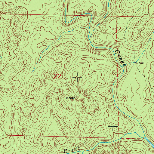 Topographic Map of Windham Springs Division, AL