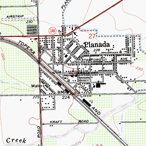 Topographic Map of Planada, CA