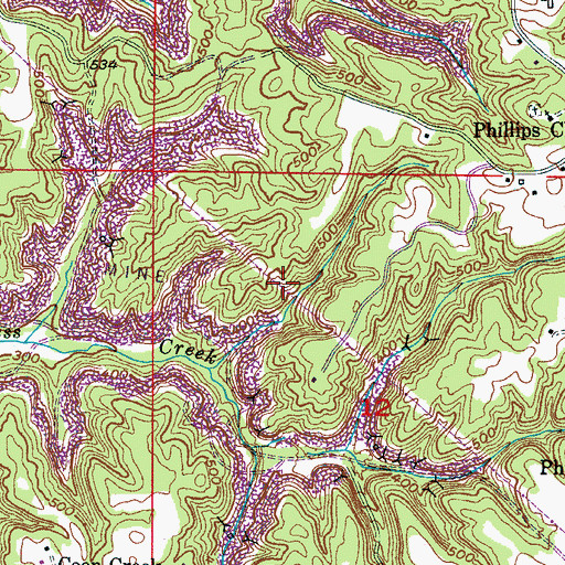 Topographic Map of Empire Division, AL