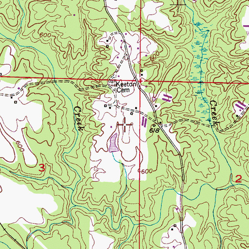 Topographic Map of Nauvoo Division, AL