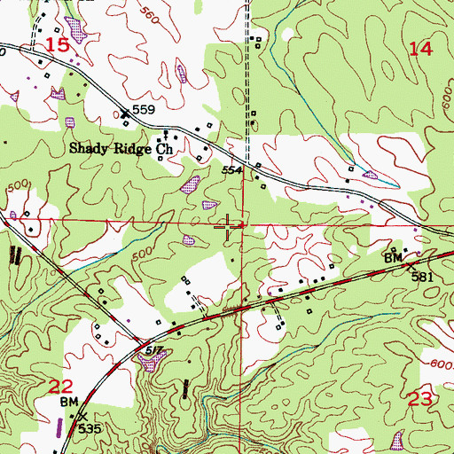 Topographic Map of Sipsey Division, AL