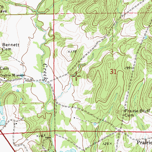 Topographic Map of Alberta Division, AL