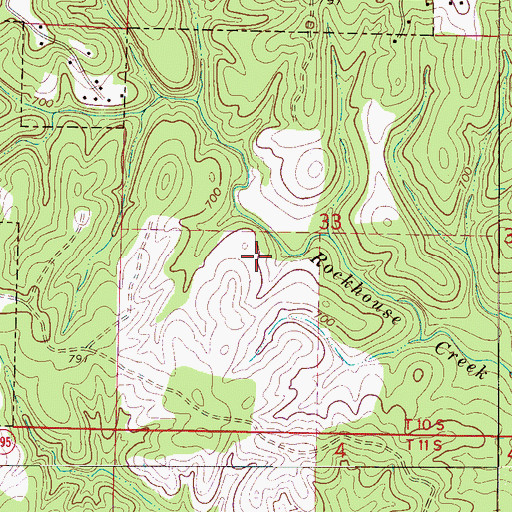 Topographic Map of Double Springs Division, AL