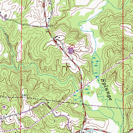Topographic Map of Lynn Division, AL