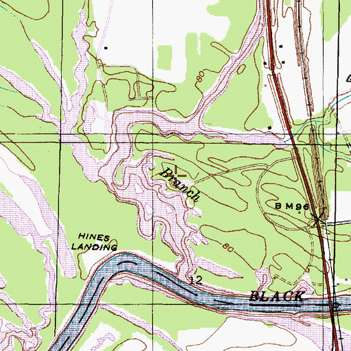 Topographic Map of Runaway Branch Area Number 1, AL