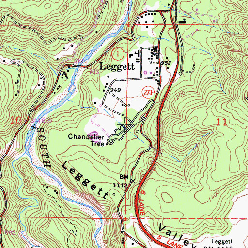 Topographic Map of Underwood Park, CA