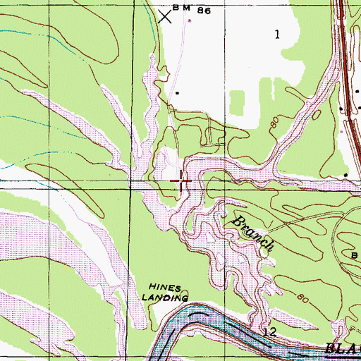 Topographic Map of Runaway Branch Area Number 2, AL