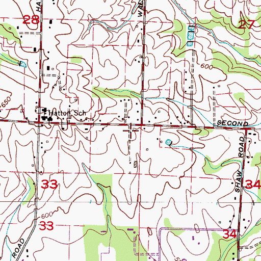 Topographic Map of Brickville Post Office (historical), AL