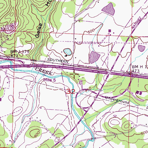 Topographic Map of Buzzard Roost, AL